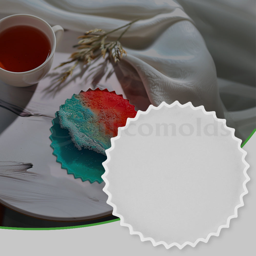 SILICOMOLDS-4" CRINKET COASTER MOLD - URP279RM